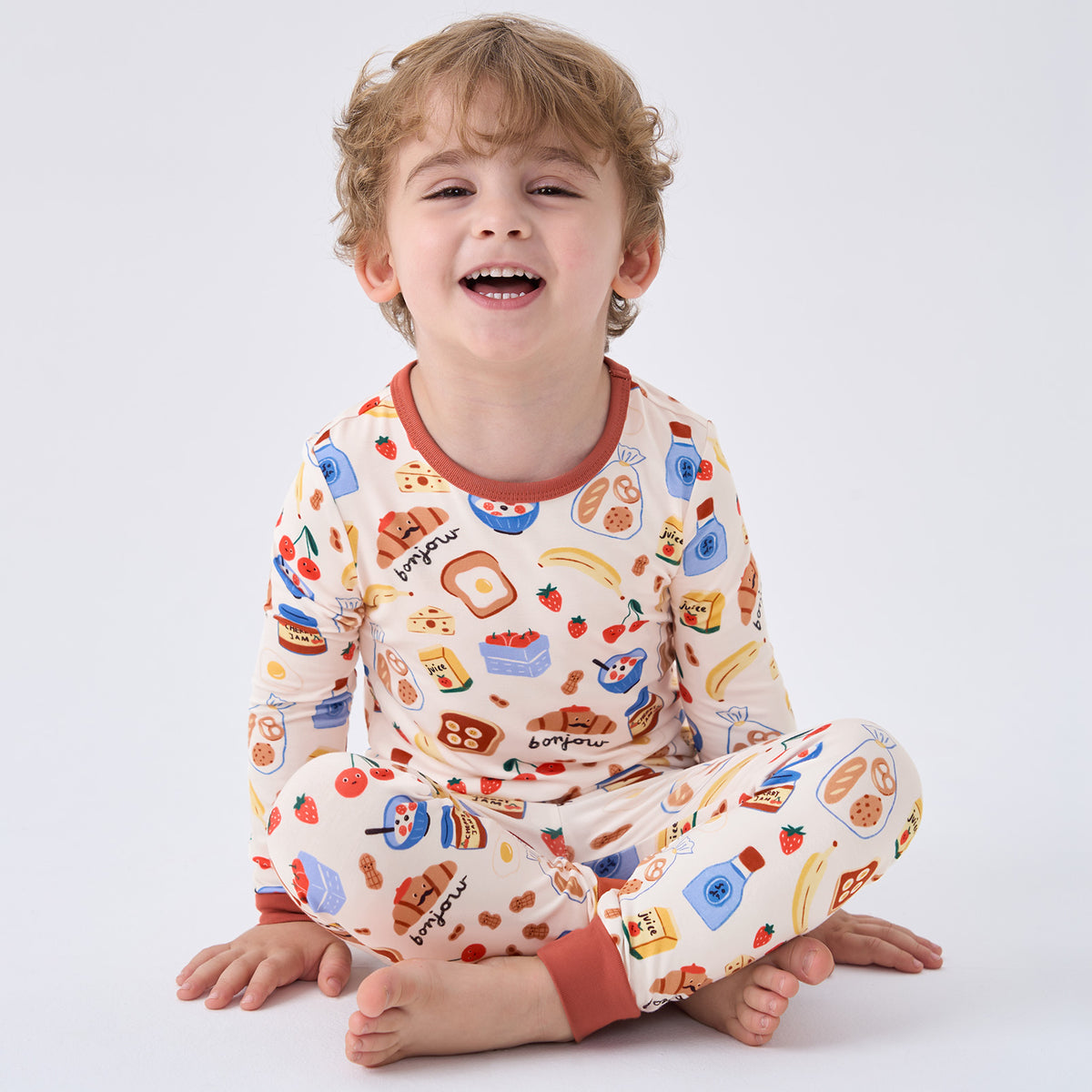 Viscose From Bamboo Pajamas for Boys Long Sleeve