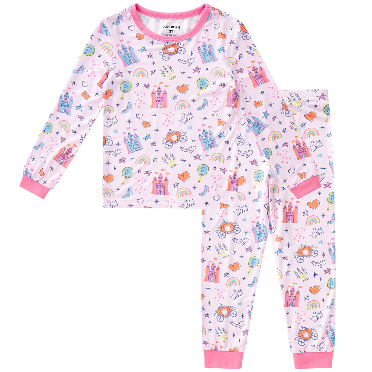 Viscose From Bamboo Pajamas for Girls Long Sleeve