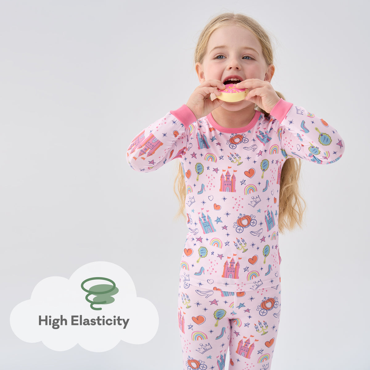 Viscose From Bamboo Pajamas for Girls Long Sleeve