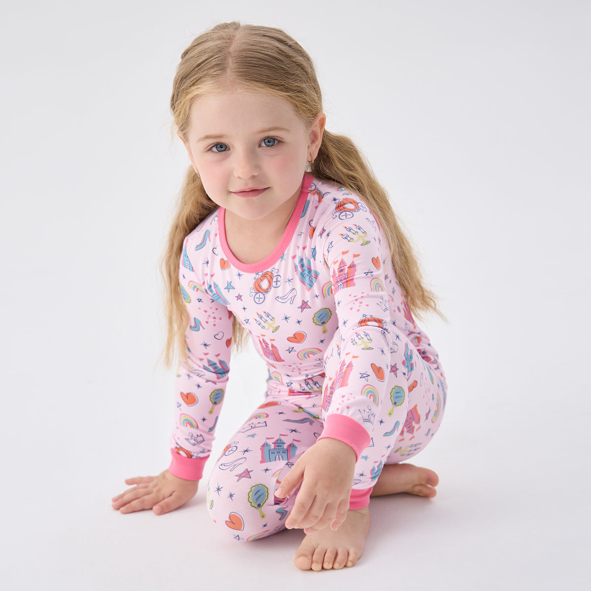 Viscose From Bamboo Pajamas for Girls Long Sleeve