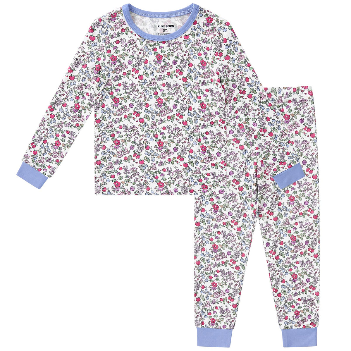 Viscose From Bamboo Pajamas for Girls Long Sleeve