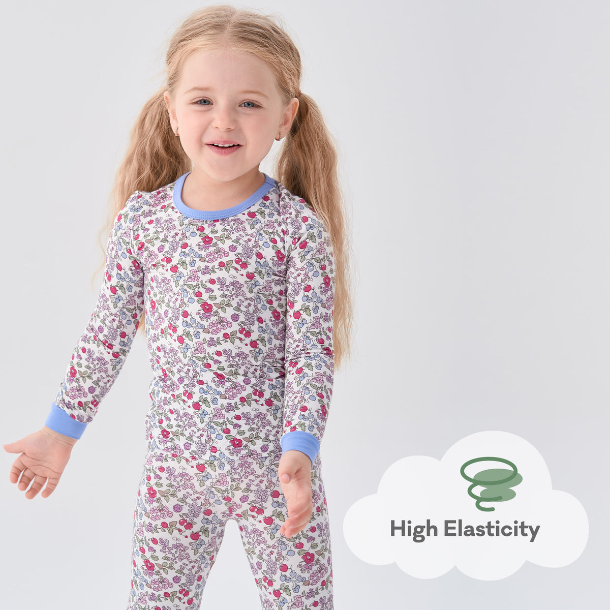 Viscose From Bamboo Pajamas for Girls Long Sleeve