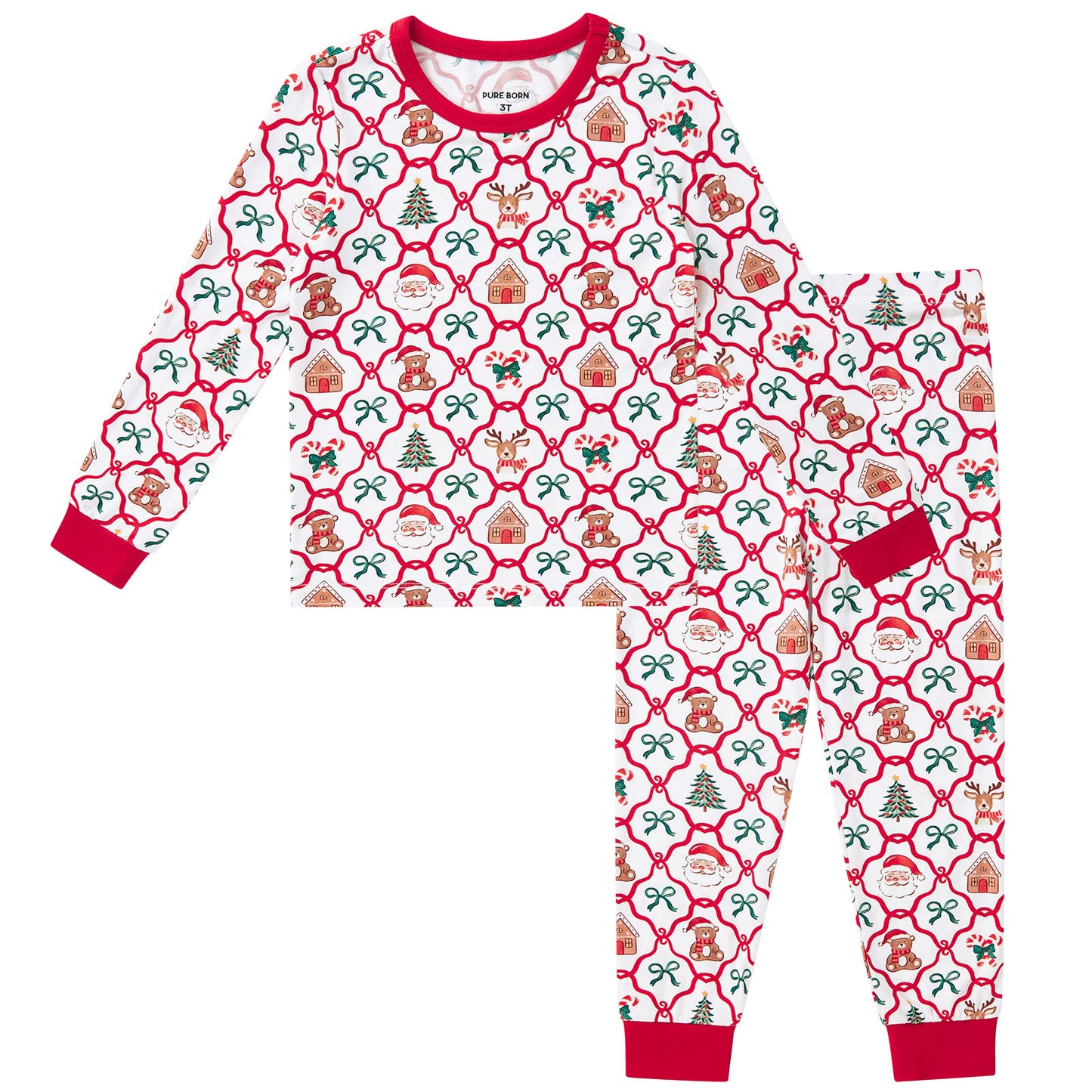 Viscose From Bamboo Christmas Family Match Set