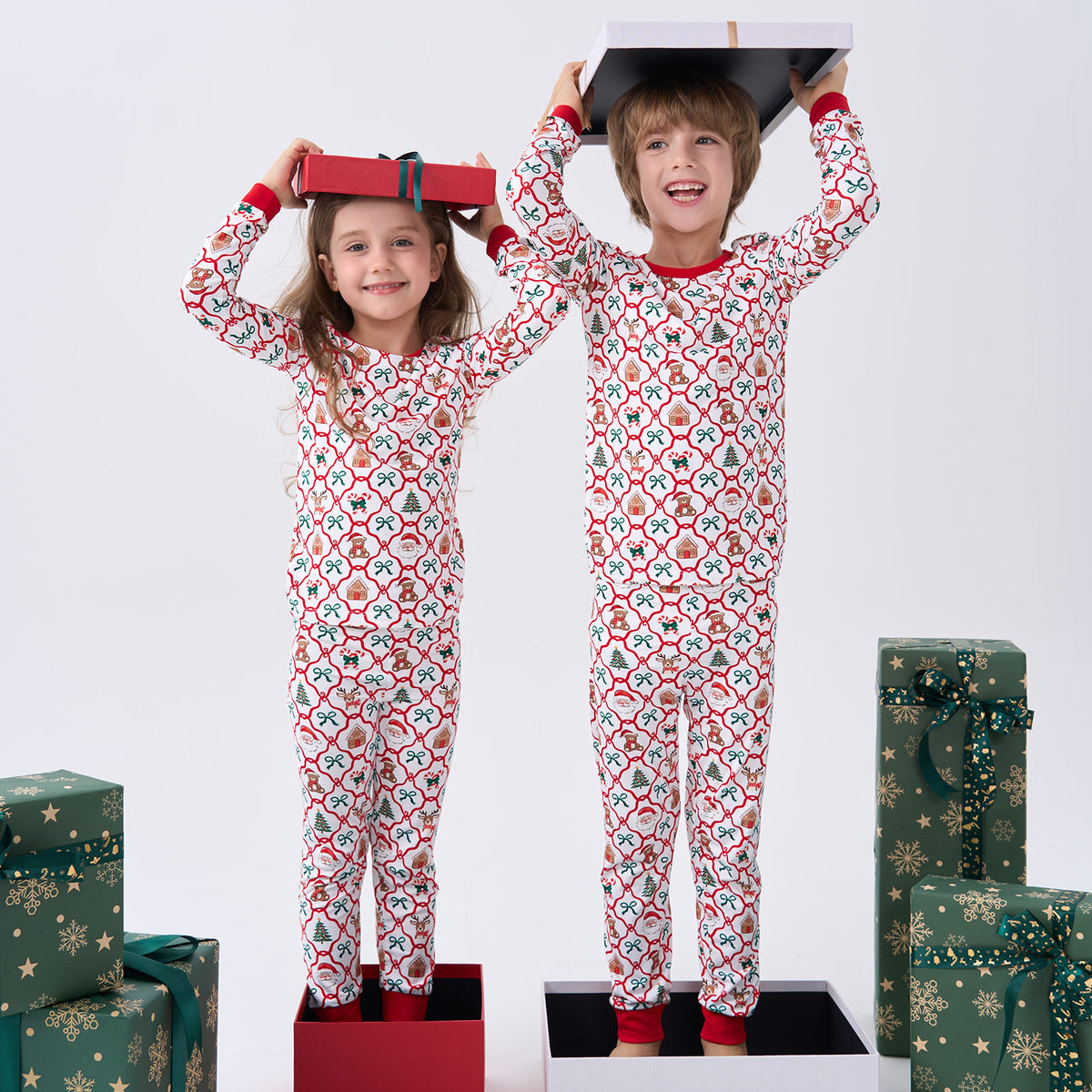 Viscose From Bamboo Christmas Family Match Set