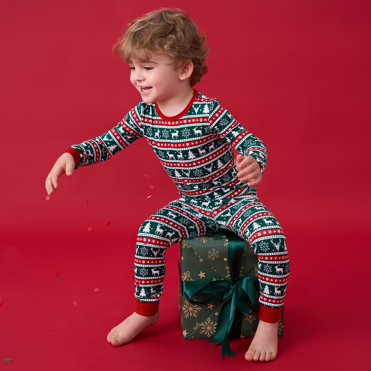 Viscose From Bamboo Christmas Family Match Set