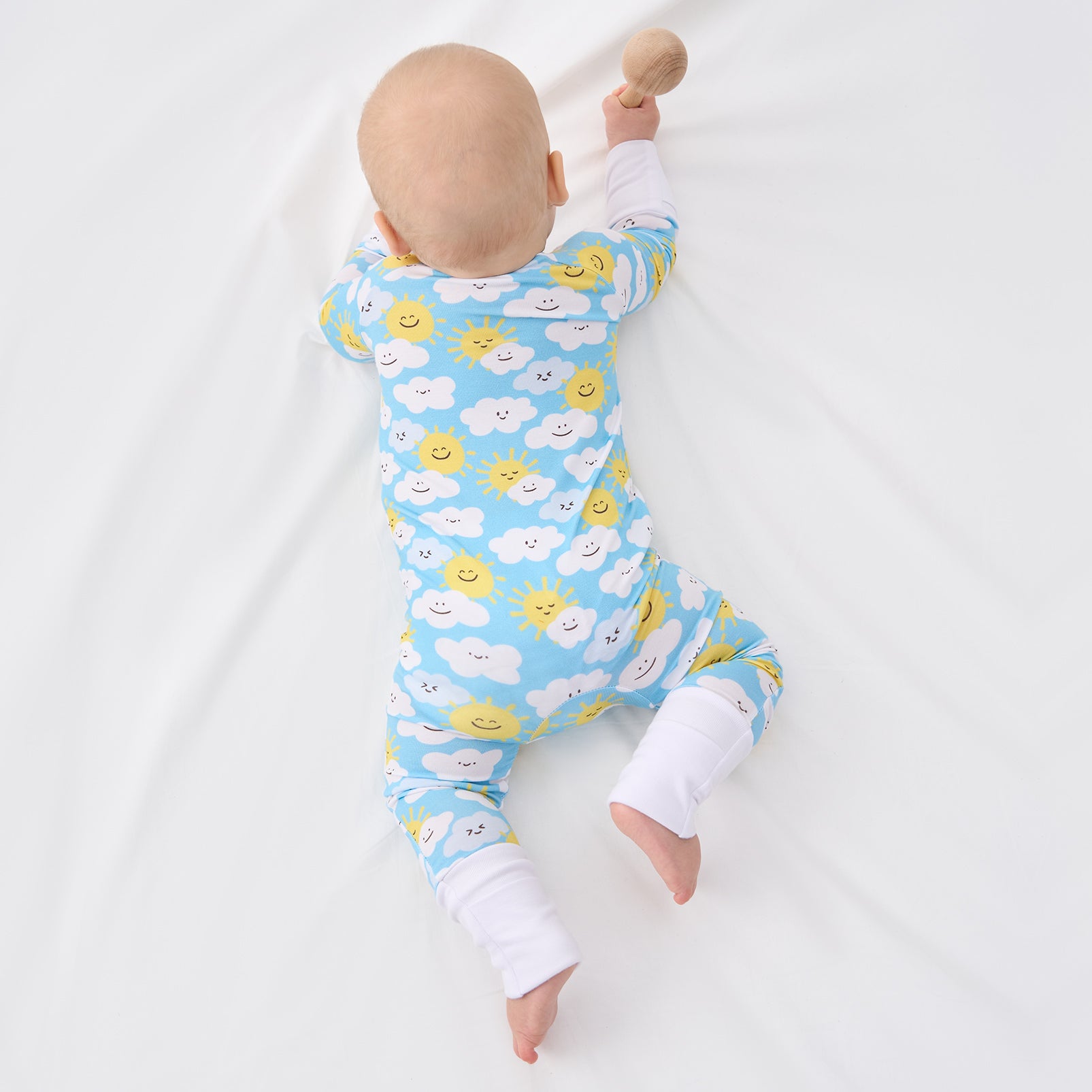 pureborn Baby Boys Sleeper Viscose from Bamboo Pajamas 2-Way Zipper Snug Fit Sleepwear Blue Cowboy Boots 0-3 Months
