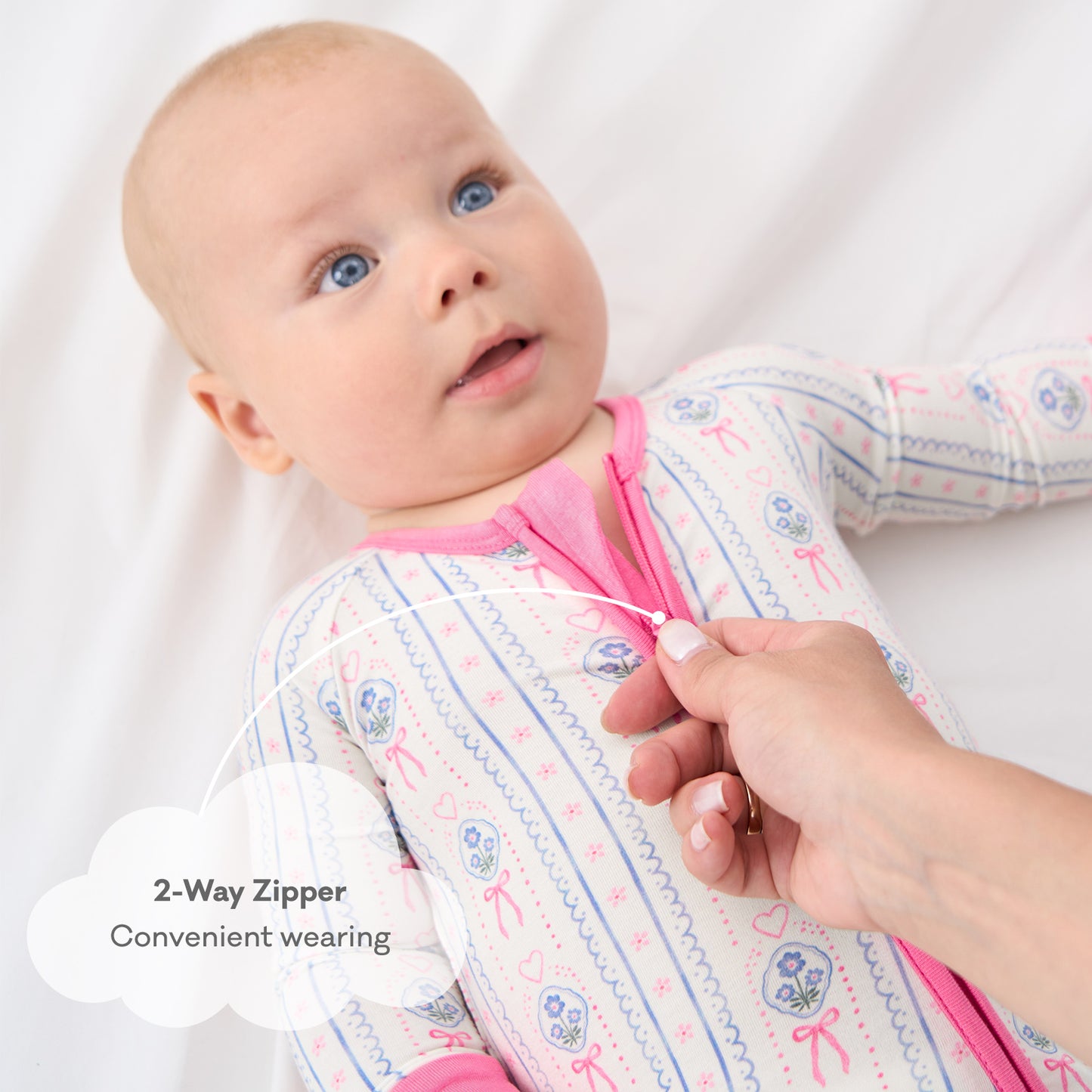 pureborn Baby Boys Sleeper Viscose from Bamboo Pajamas 2-Way Zipper Snug Fit Sleepwear Blue Cowboy Boots 0-3 Months
