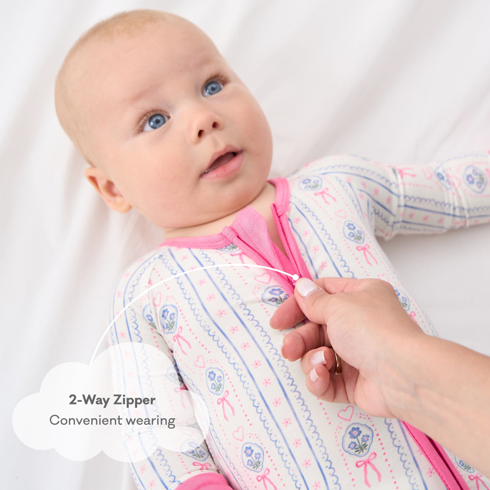 pureborn Baby Boys Sleeper Viscose from Bamboo Pajamas 2-Way Zipper Snug Fit Sleepwear Blue Cowboy Boots 0-3 Months
