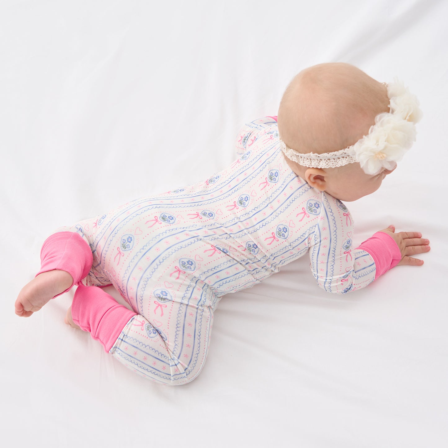 pureborn Baby Boys Sleeper Viscose from Bamboo Pajamas 2-Way Zipper Snug Fit Sleepwear Blue Cowboy Boots 0-3 Months