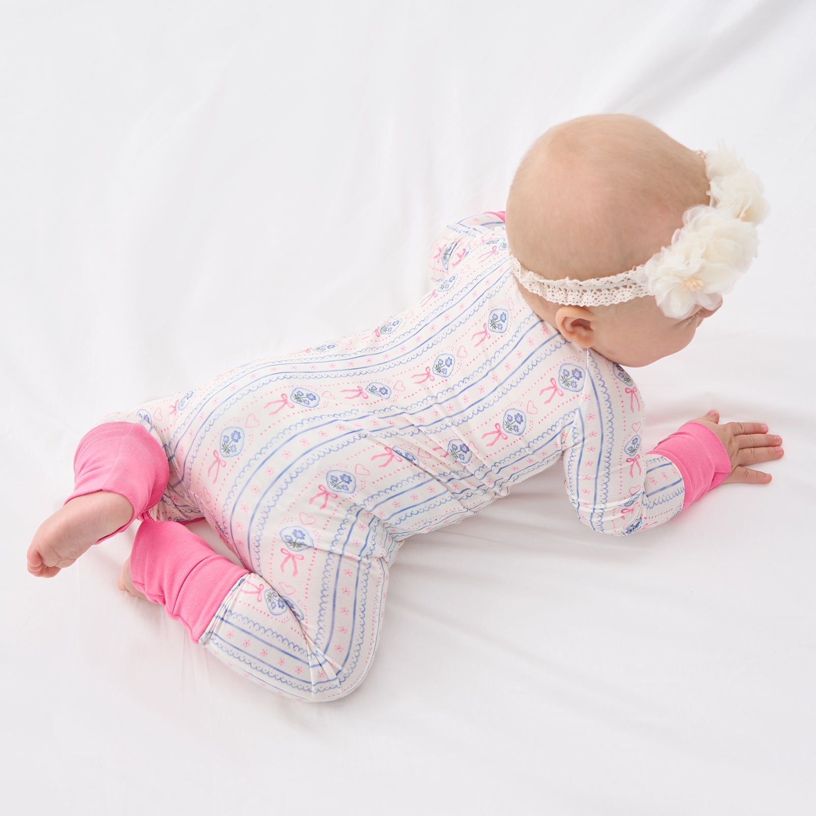 pureborn Baby Boys Sleeper Viscose from Bamboo Pajamas 2-Way Zipper Snug Fit Sleepwear Blue Cowboy Boots 0-3 Months
