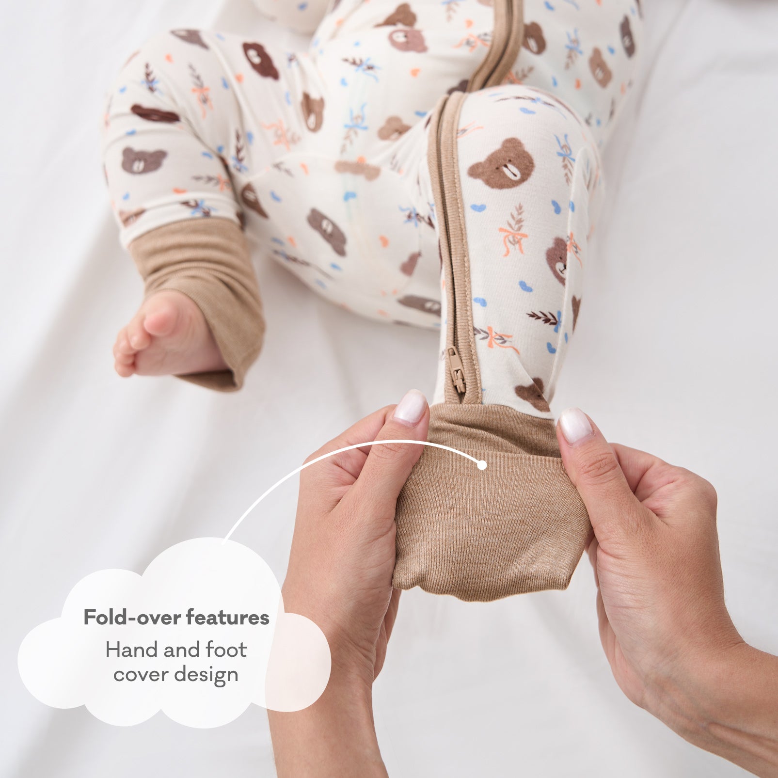 pureborn Baby Boys Sleeper Viscose from Bamboo Pajamas 2-Way Zipper Snug Fit Sleepwear Blue Cowboy Boots 0-3 Months