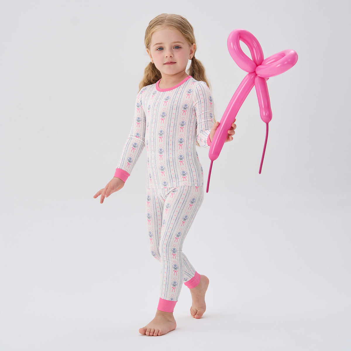 Viscose From Bamboo Pajamas for Girls Long Sleeve