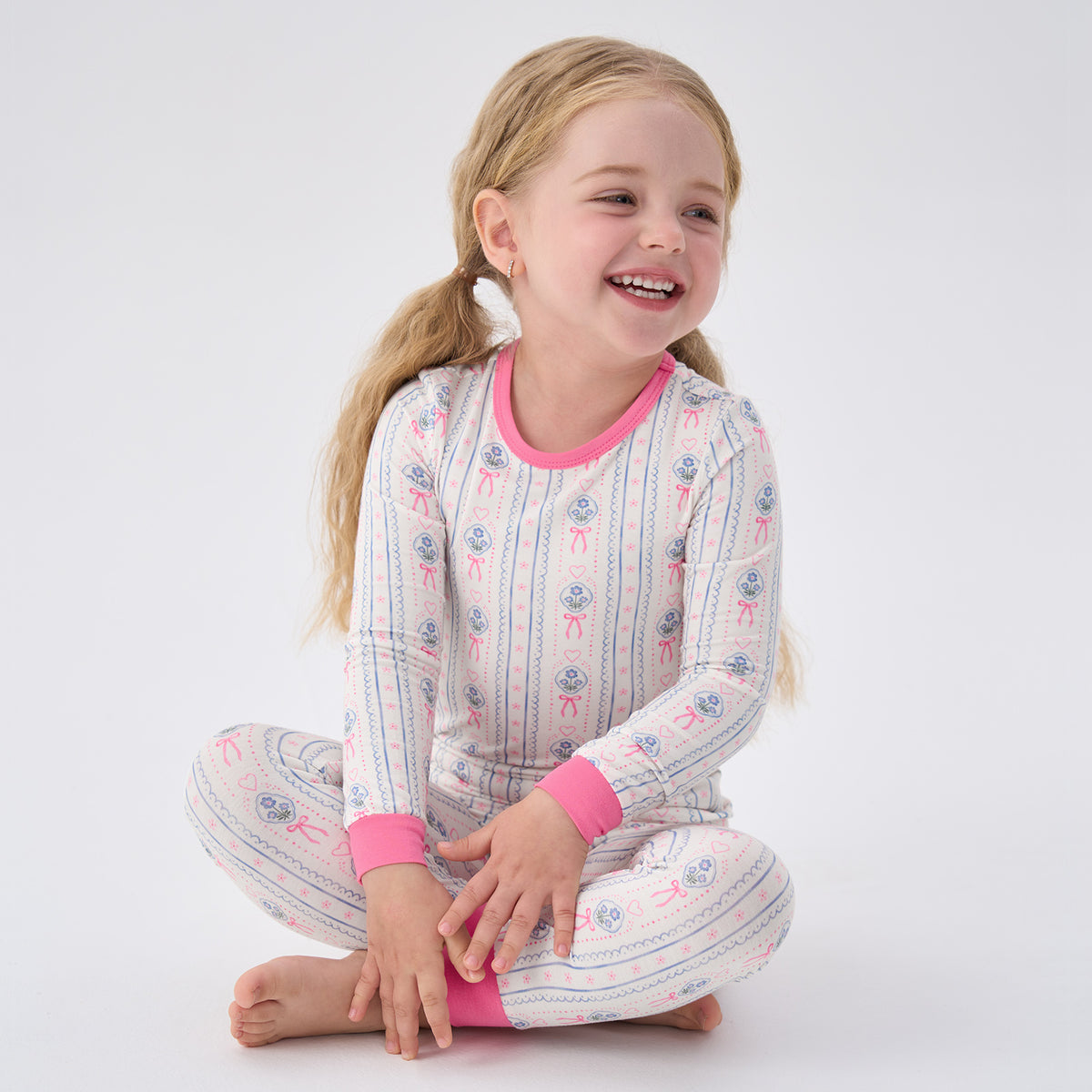 Viscose From Bamboo Pajamas for Girls Long Sleeve