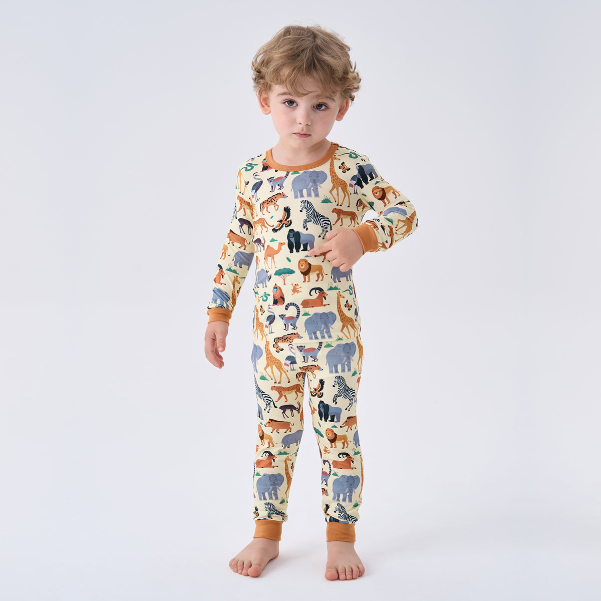 Viscose From Bamboo Pajamas for Boys Long Sleeve