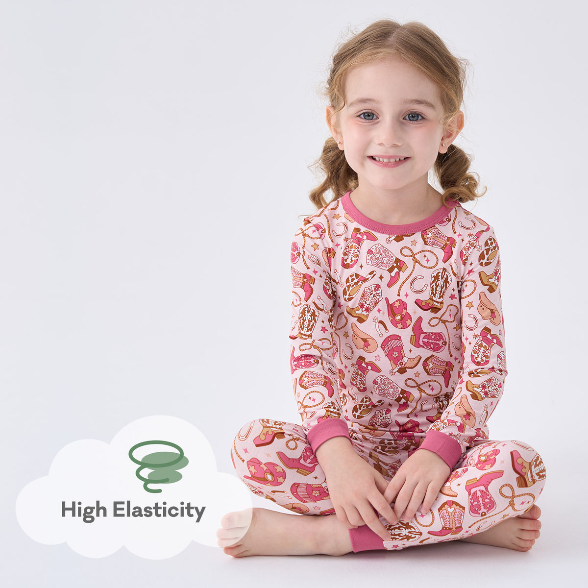 Viscose From Bamboo Pajamas for Girls Long Sleeve