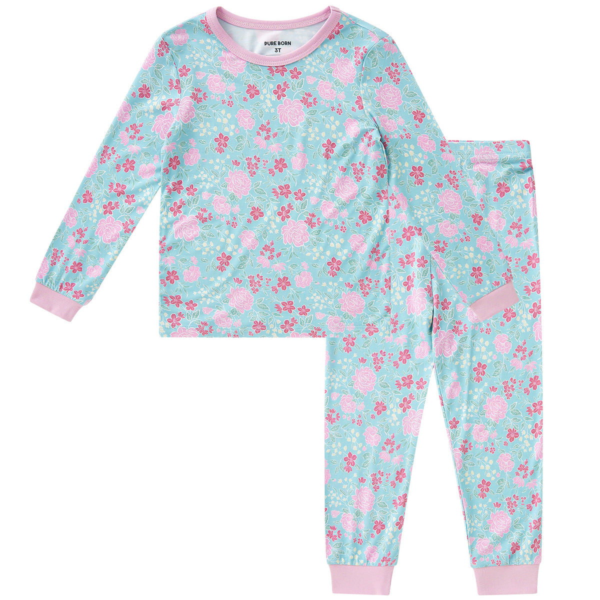 Viscose From Bamboo Pajamas for Girls Long Sleeve