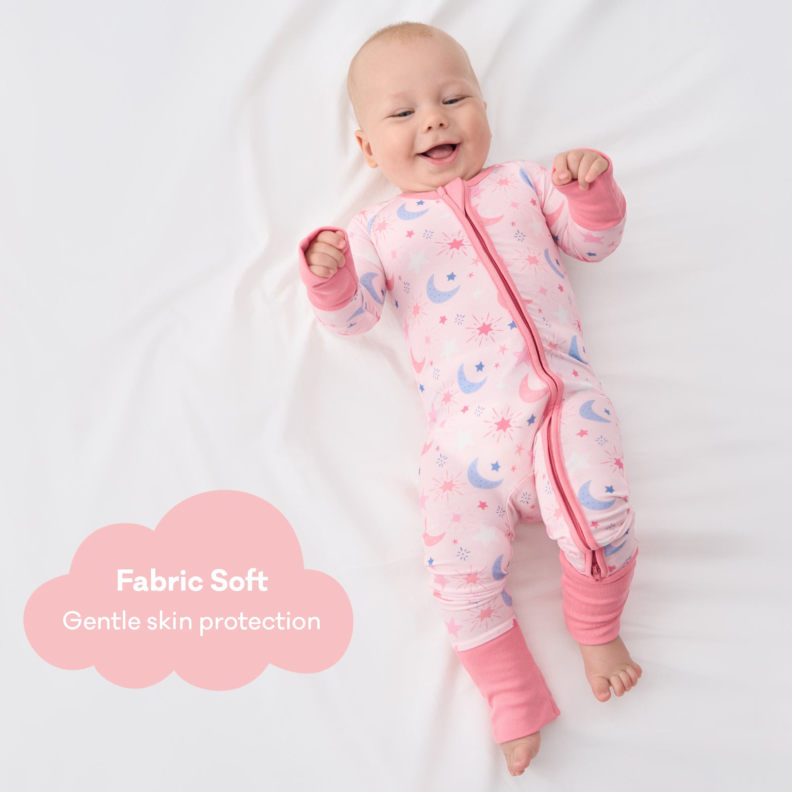 pureborn Baby Boys Sleeper Viscose from Bamboo Pajamas 2-Way Zipper Snug Fit Sleepwear Blue Cowboy Boots 0-3 Months