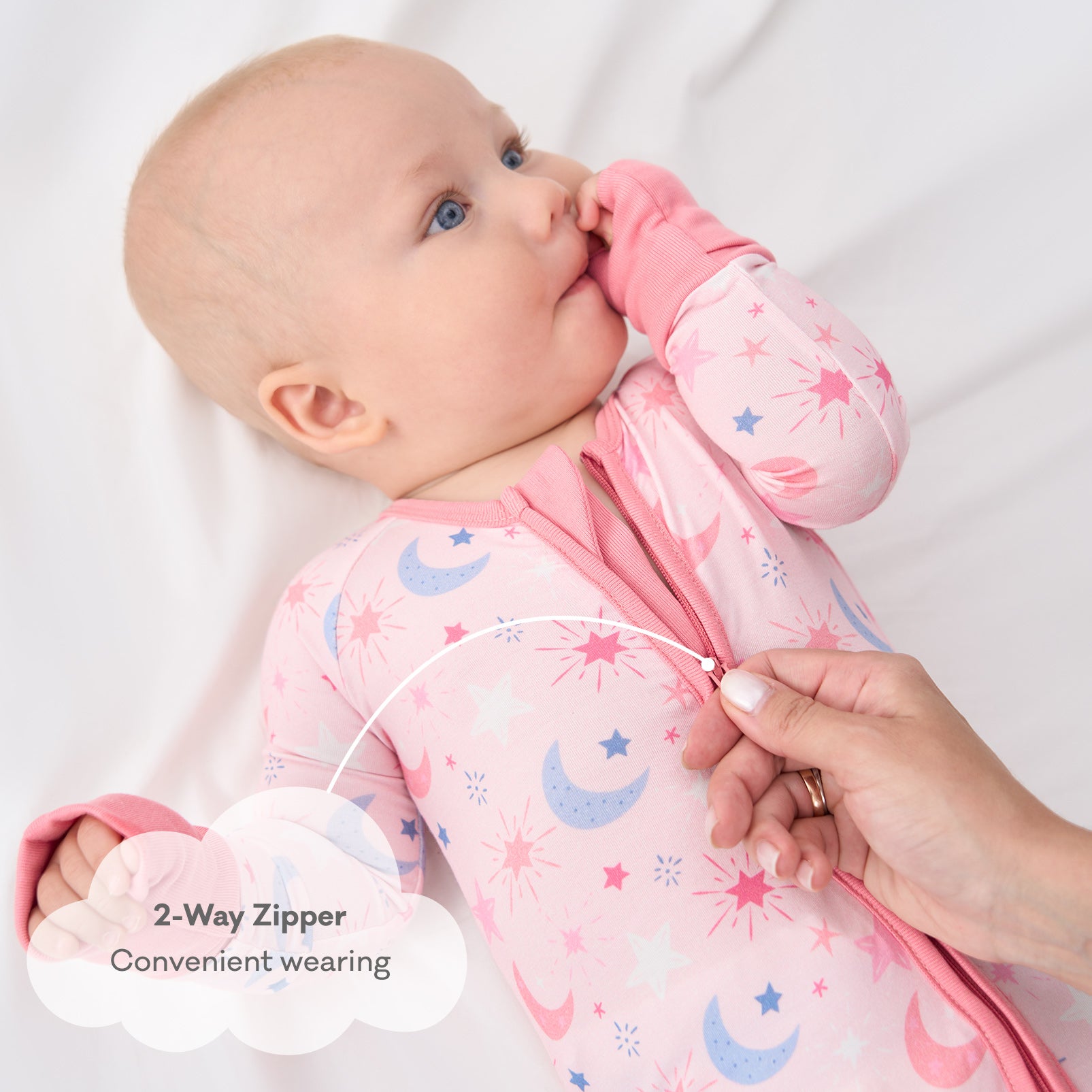 pureborn Baby Boys Sleeper Viscose from Bamboo Pajamas 2-Way Zipper Snug Fit Sleepwear Blue Cowboy Boots 0-3 Months