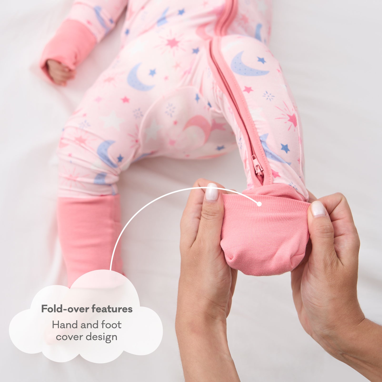 pureborn Baby Boys Sleeper Viscose from Bamboo Pajamas 2-Way Zipper Snug Fit Sleepwear Blue Cowboy Boots 0-3 Months
