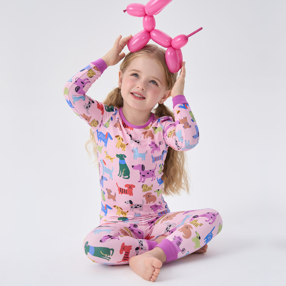 Viscose From Bamboo Pajamas for Girls Long Sleeve
