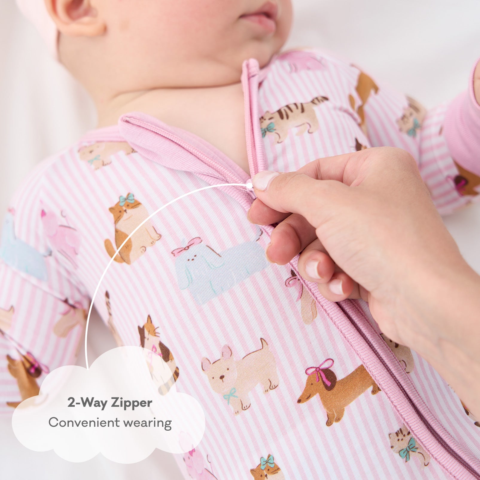 pureborn Baby Boys Sleeper Viscose from Bamboo Pajamas 2-Way Zipper Snug Fit Sleepwear Blue Cowboy Boots 0-3 Months