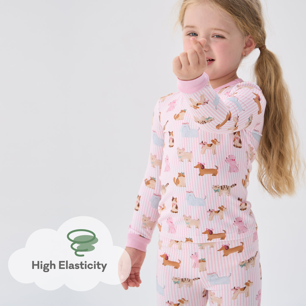 Viscose From Bamboo Pajamas for Girls Long Sleeve