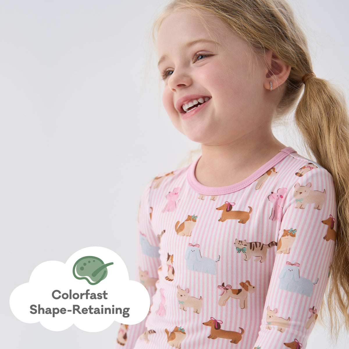 Viscose From Bamboo Pajamas for Girls Long Sleeve