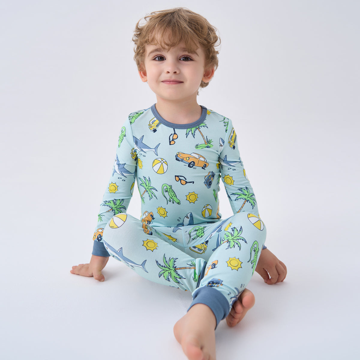 Viscose From Bamboo Pajamas for Boys Long Sleeve