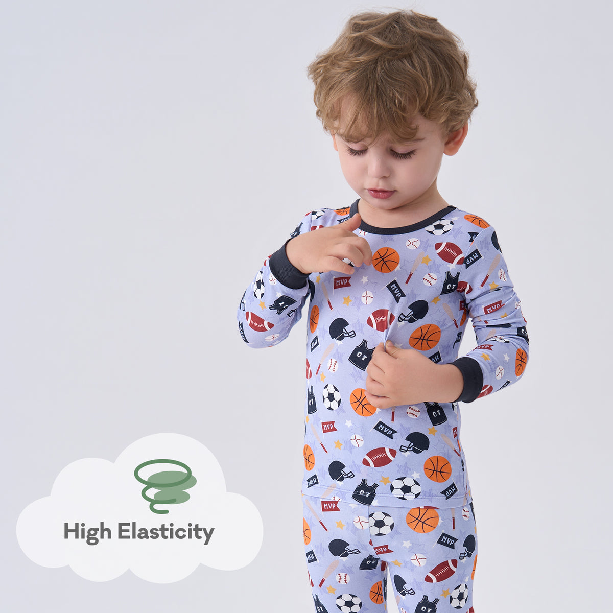 Viscose From Bamboo Pajamas for Boys Long Sleeve