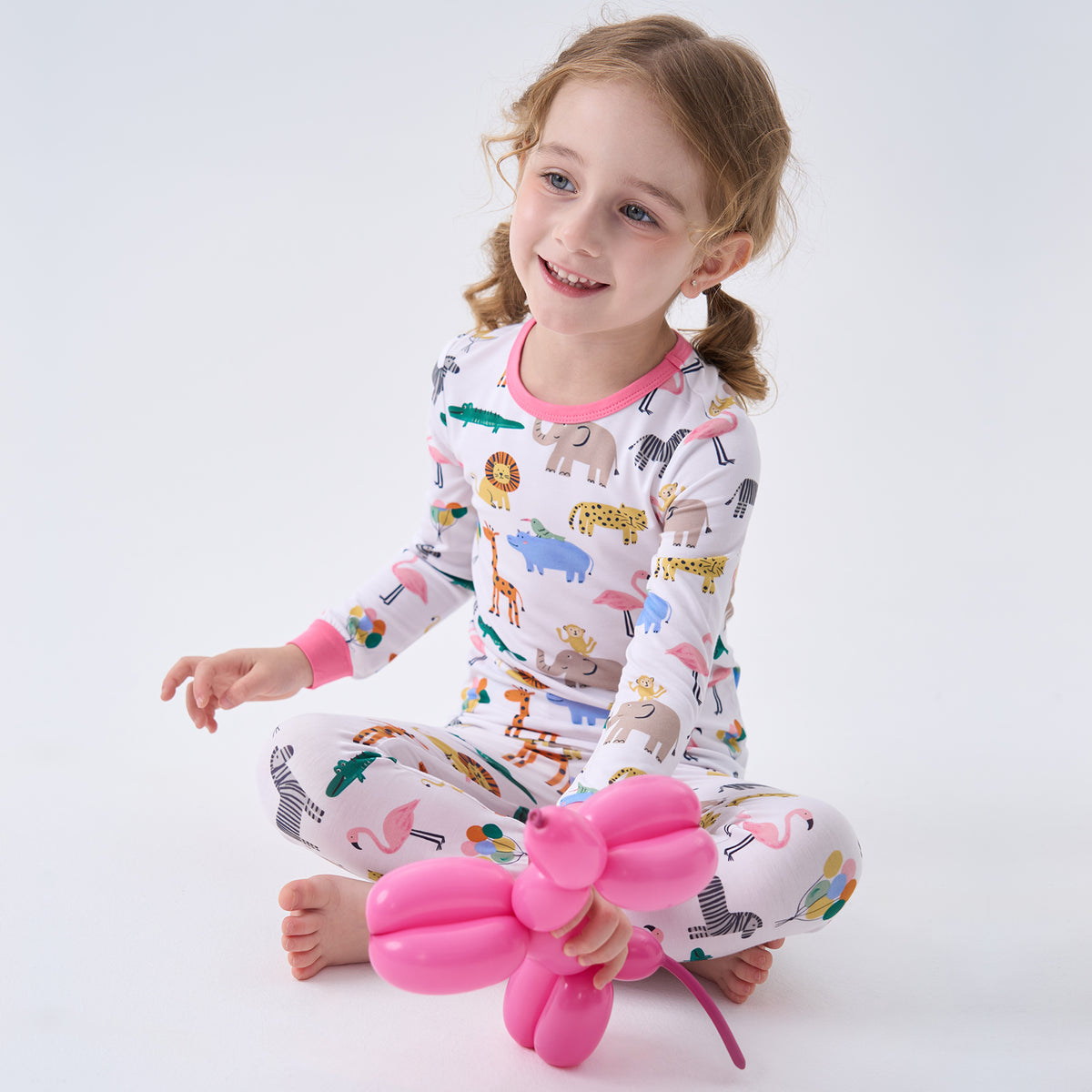 Viscose From Bamboo Pajamas for Girls Long Sleeve