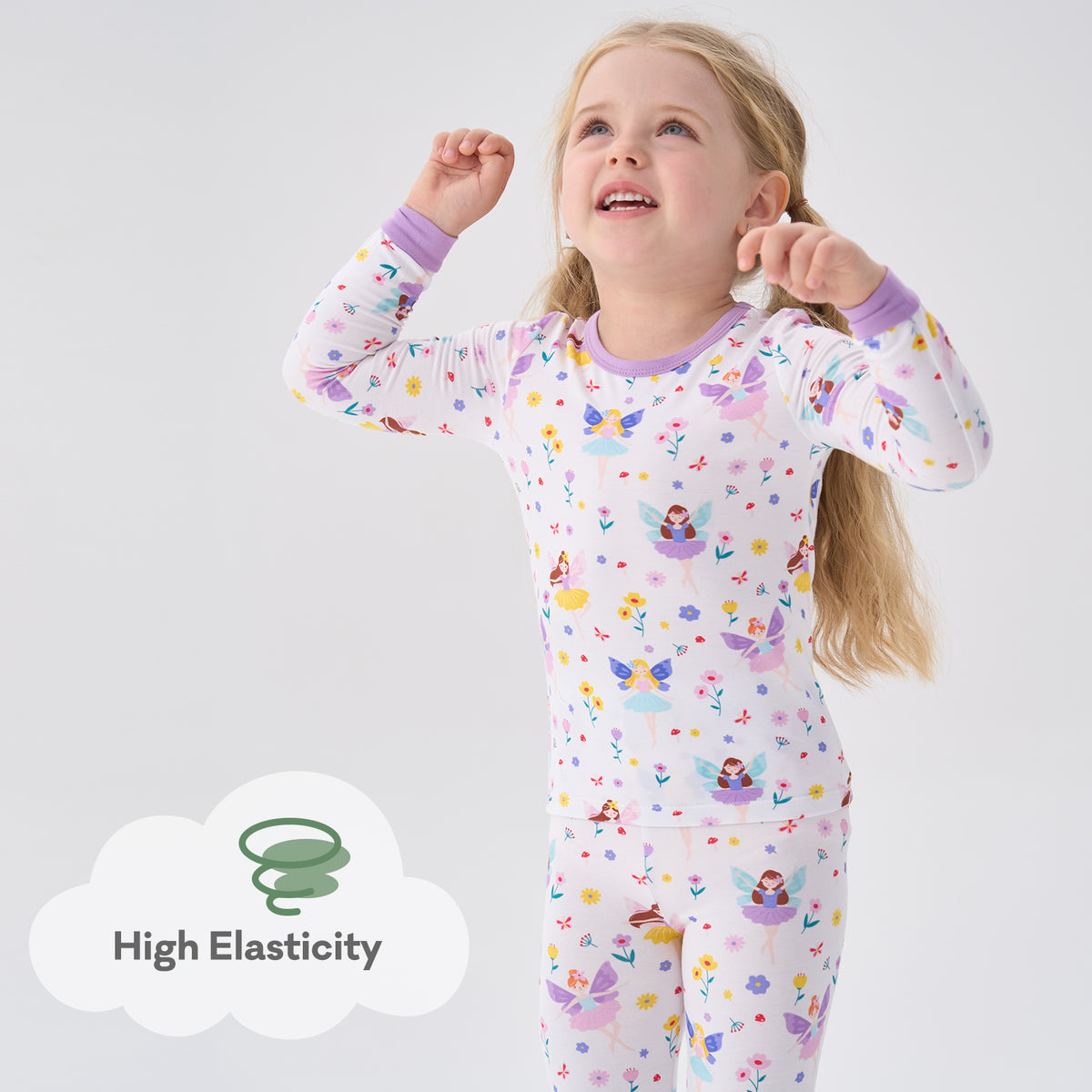 Viscose From Bamboo Pajamas for Girls Long Sleeve