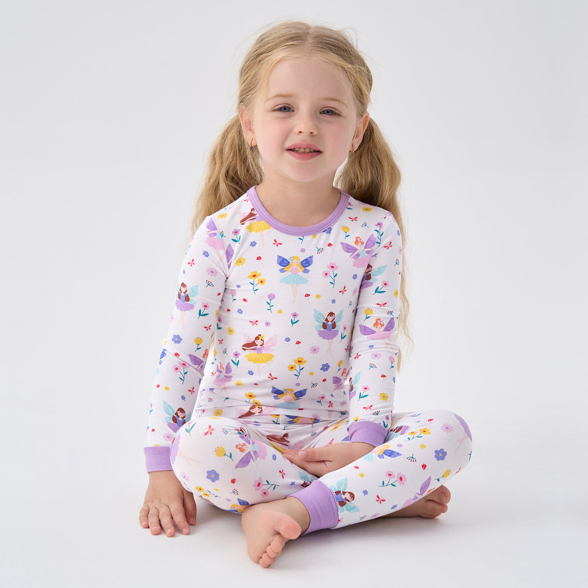 Viscose From Bamboo Pajamas for Girls Long Sleeve