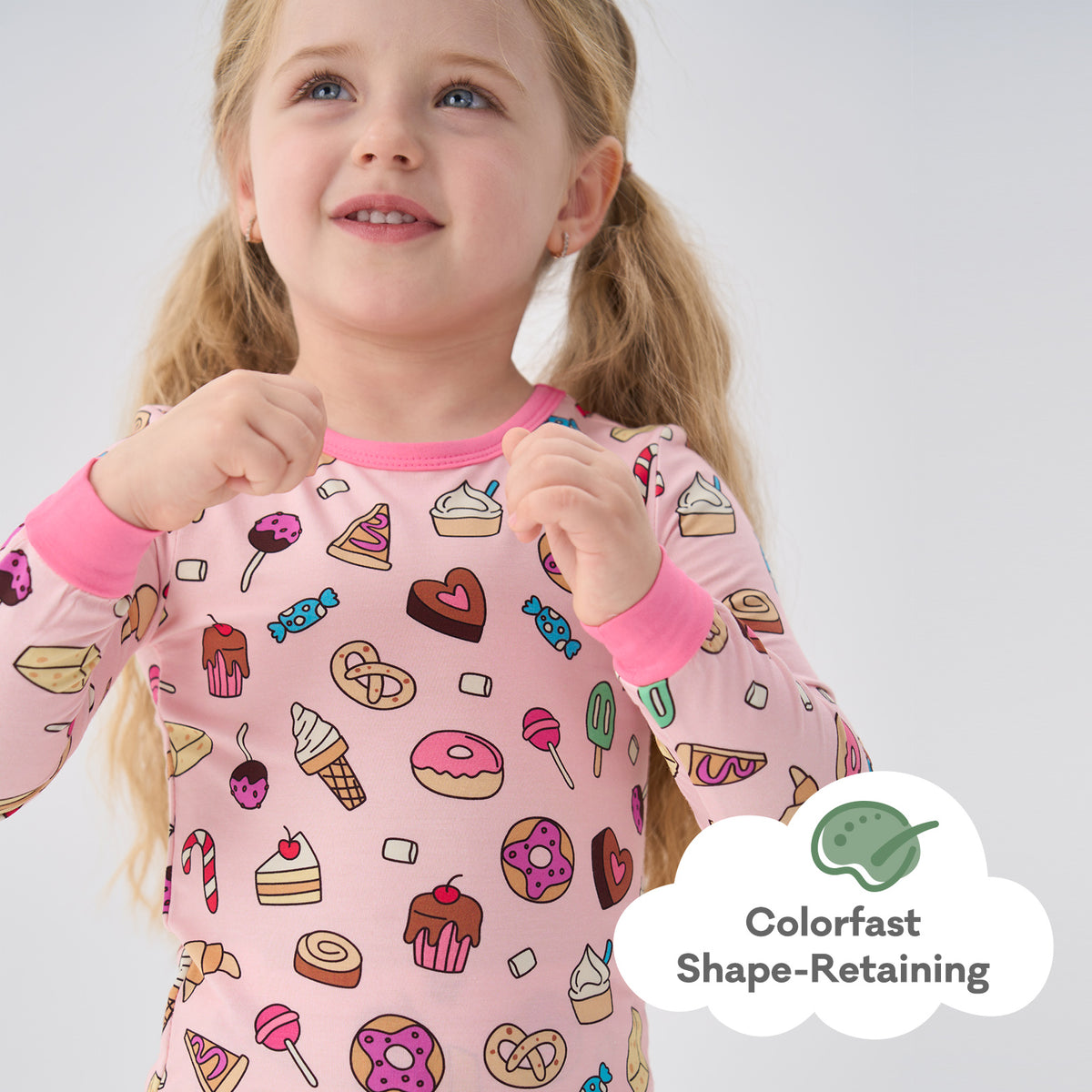 Viscose From Bamboo Pajamas for Girls Long Sleeve
