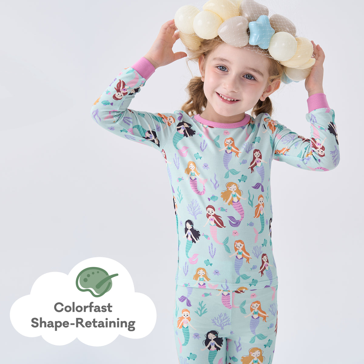 Viscose From Bamboo Pajamas for Girls Long Sleeve