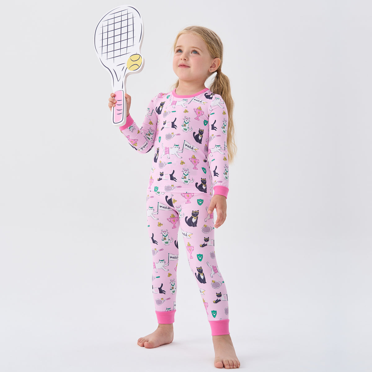Viscose From Bamboo Pajamas for Girls Long Sleeve