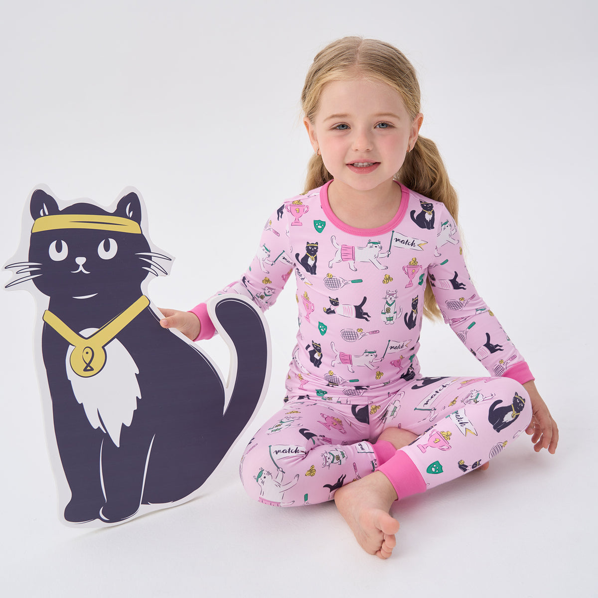Viscose From Bamboo Pajamas for Girls Long Sleeve