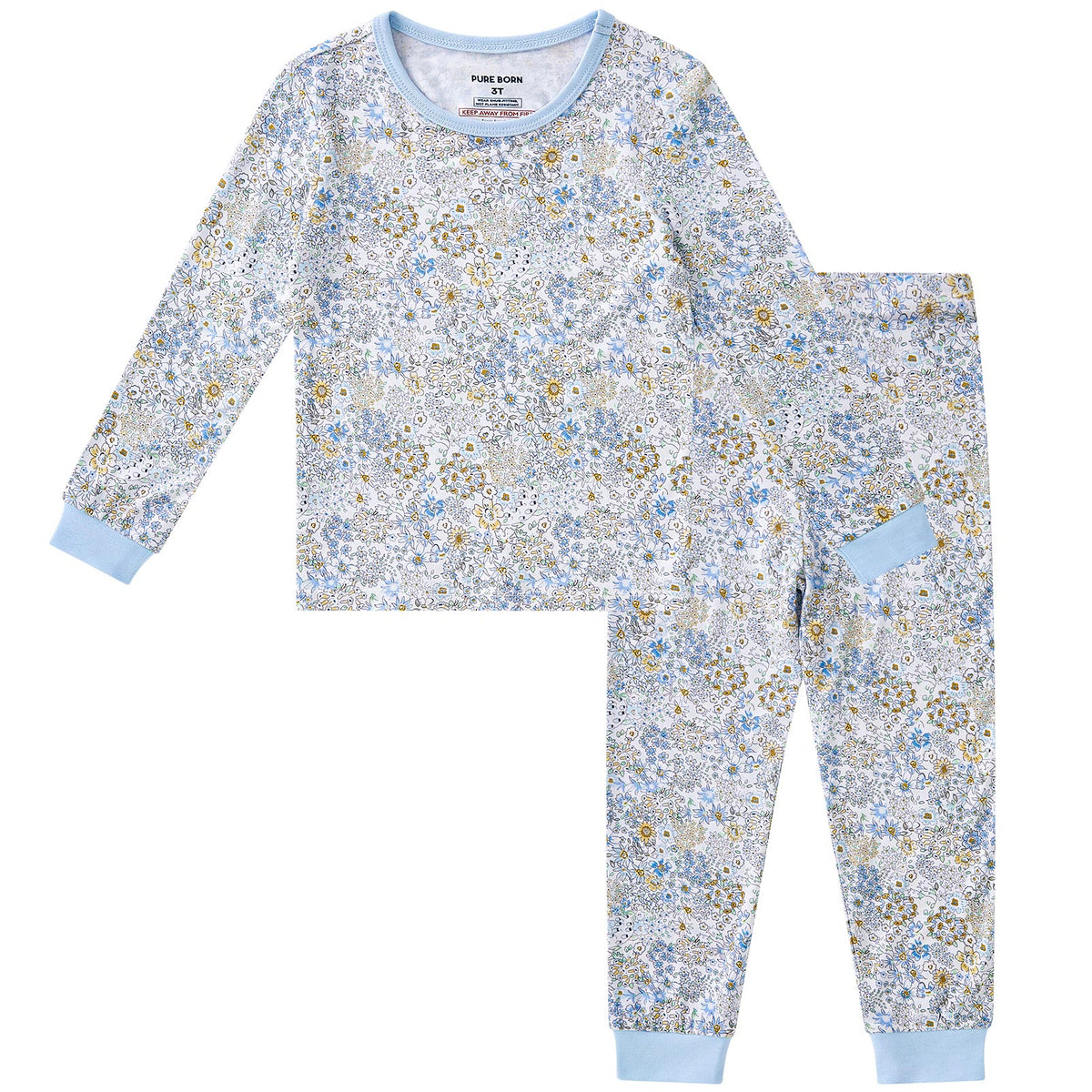 Viscose From Bamboo Pajamas for Girls Long Sleeve