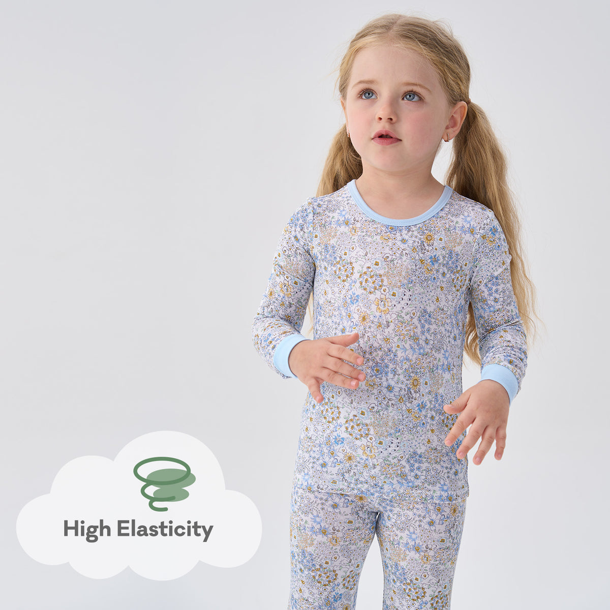 Viscose From Bamboo Pajamas for Girls Long Sleeve
