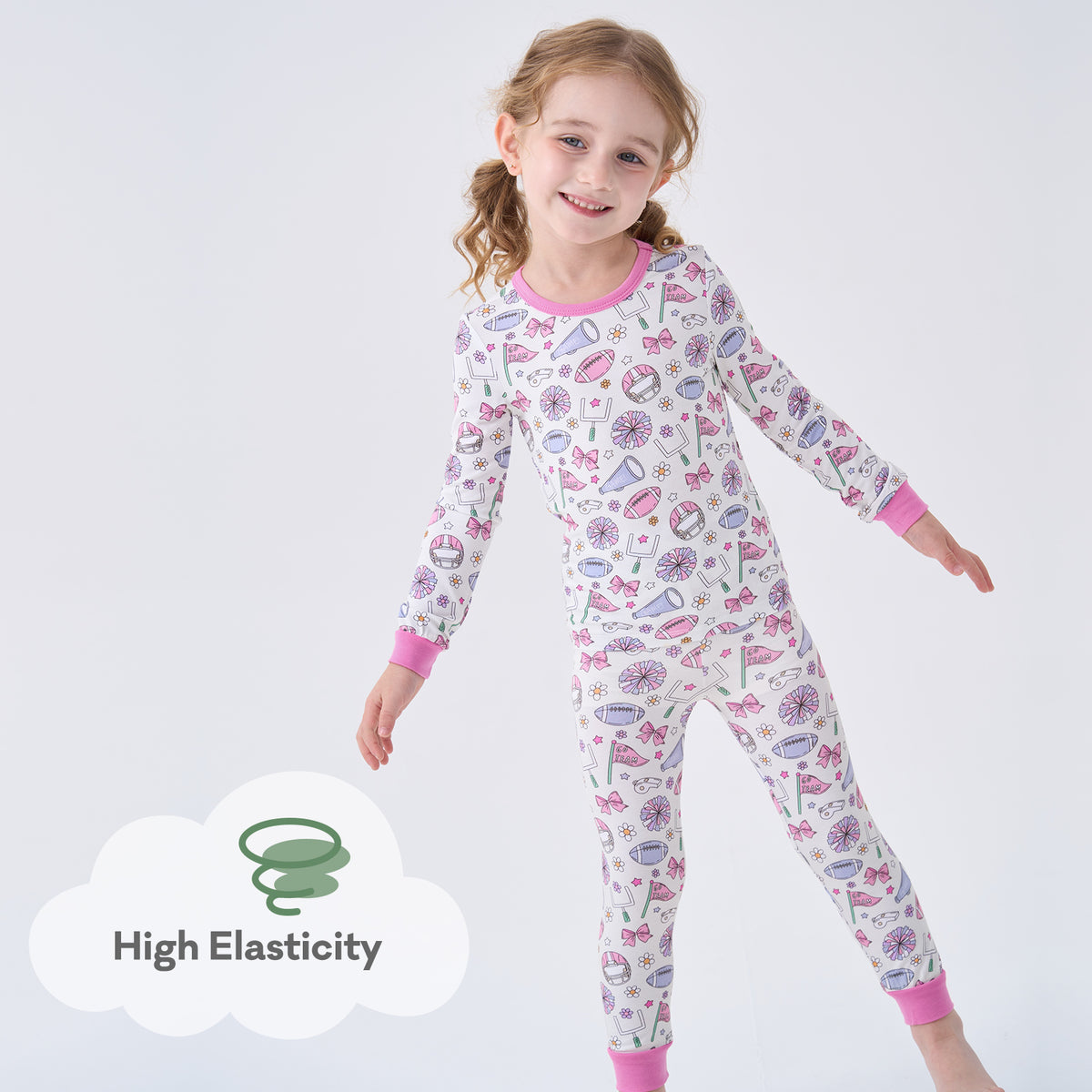 Viscose From Bamboo Pajamas for Girls Long Sleeve