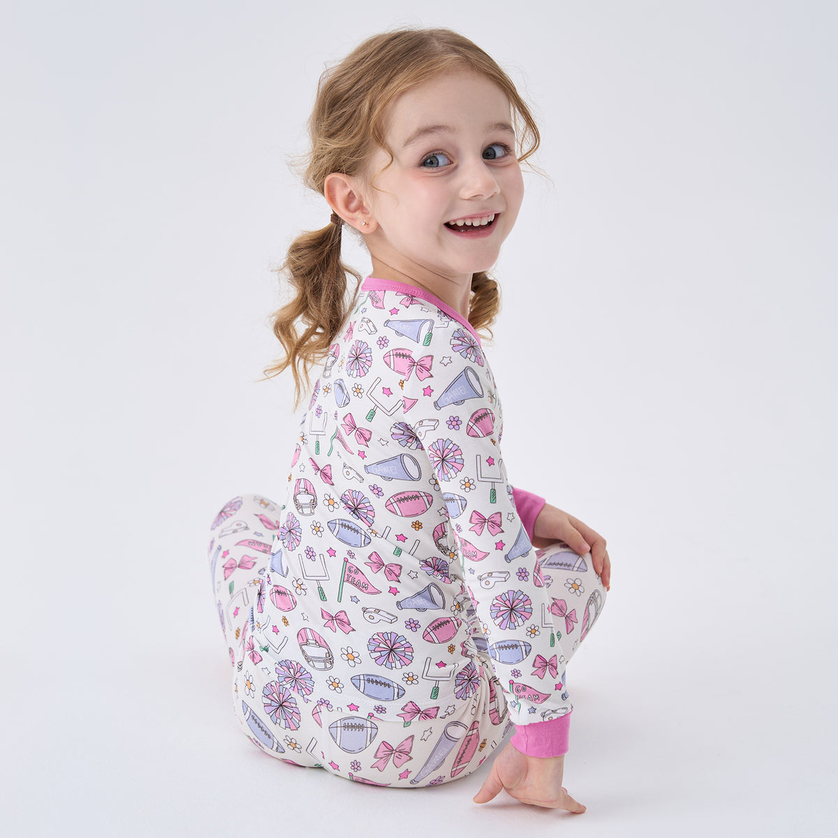 Viscose From Bamboo Pajamas for Girls Long Sleeve