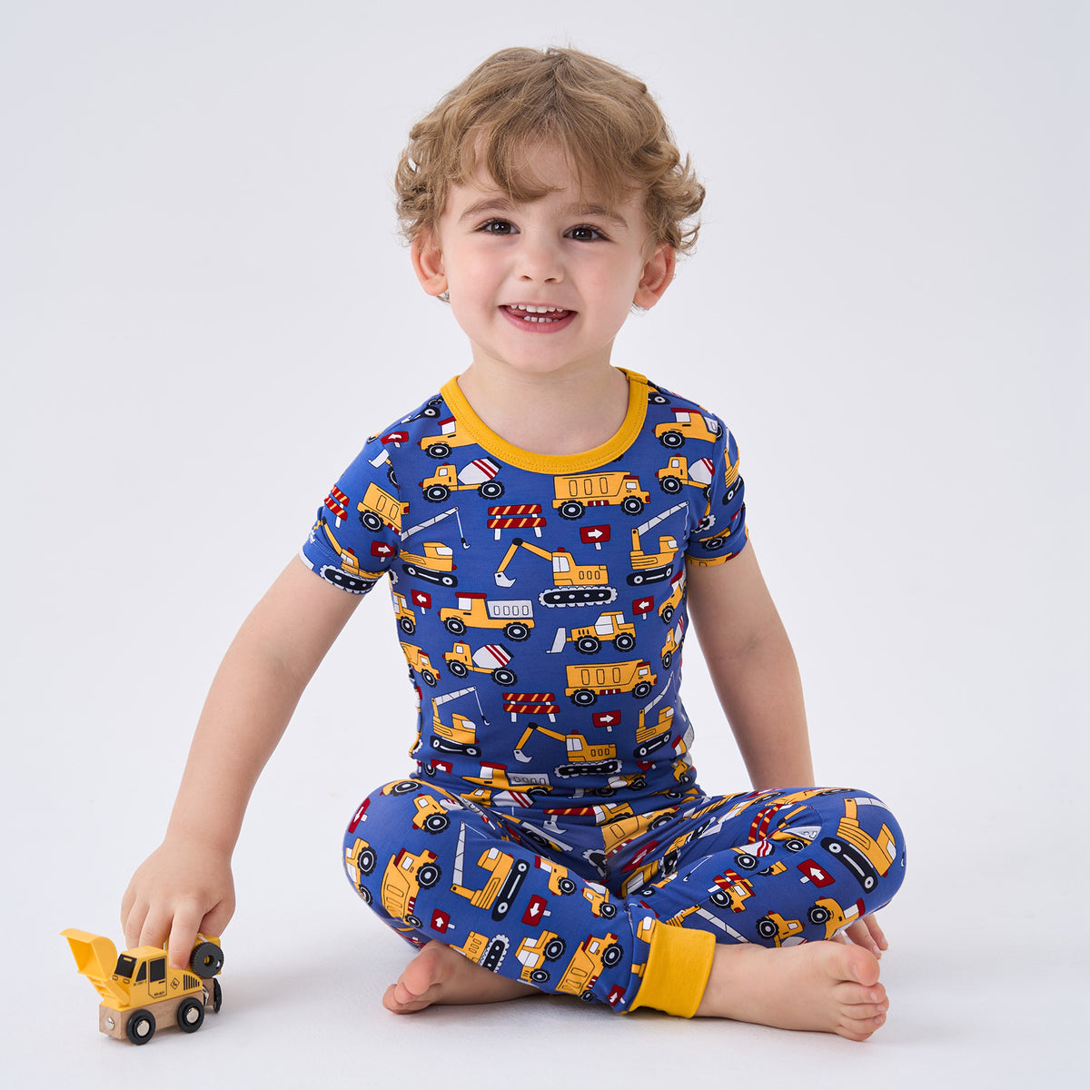 Viscose From Bamboo Pajamas Short Sleeve Long Pants Set
