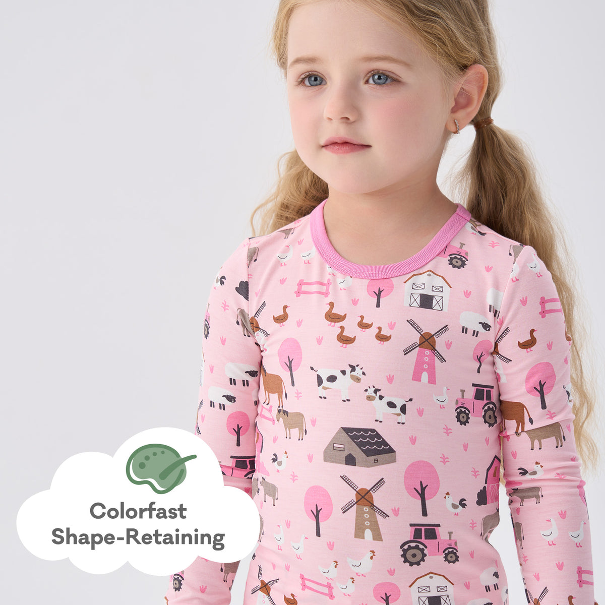 Viscose From Bamboo Pajamas for Girls Long Sleeve