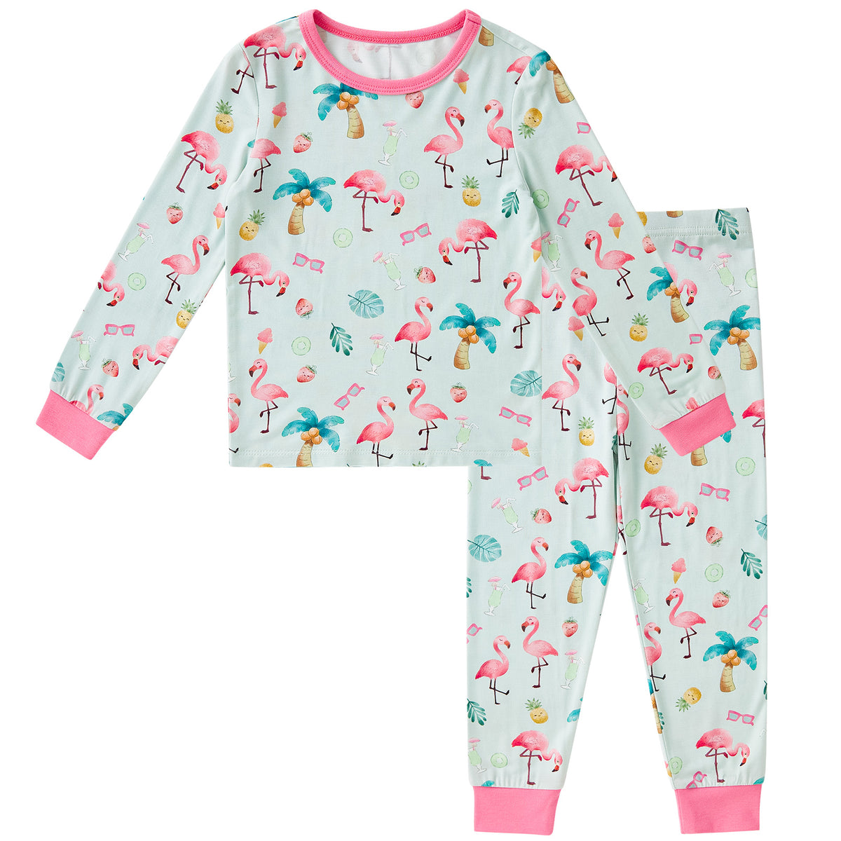 Viscose From Bamboo Pajamas for Girls Long Sleeve