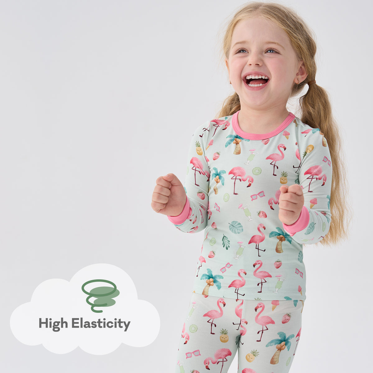Viscose From Bamboo Pajamas for Girls Long Sleeve
