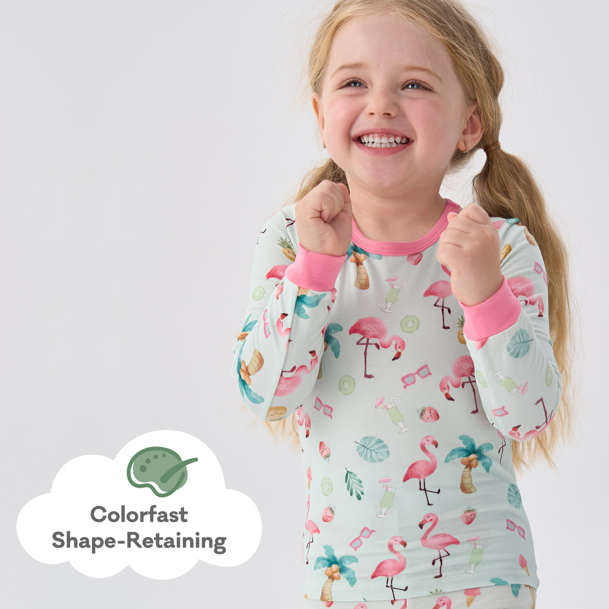 Viscose From Bamboo Pajamas for Girls Long Sleeve