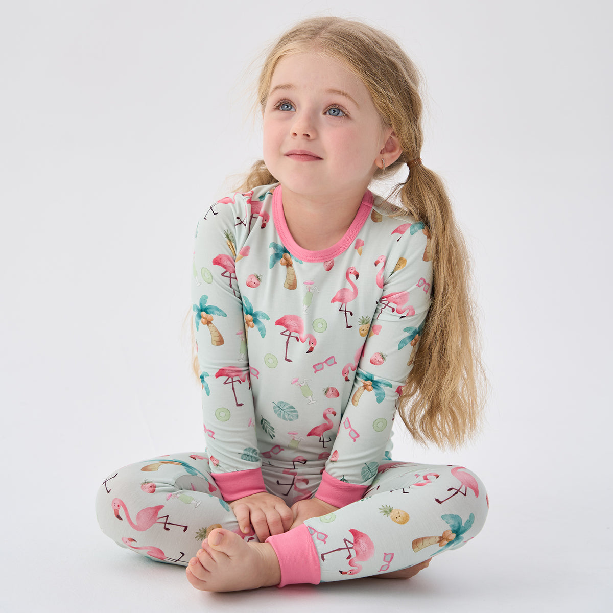 Viscose From Bamboo Pajamas for Girls Long Sleeve