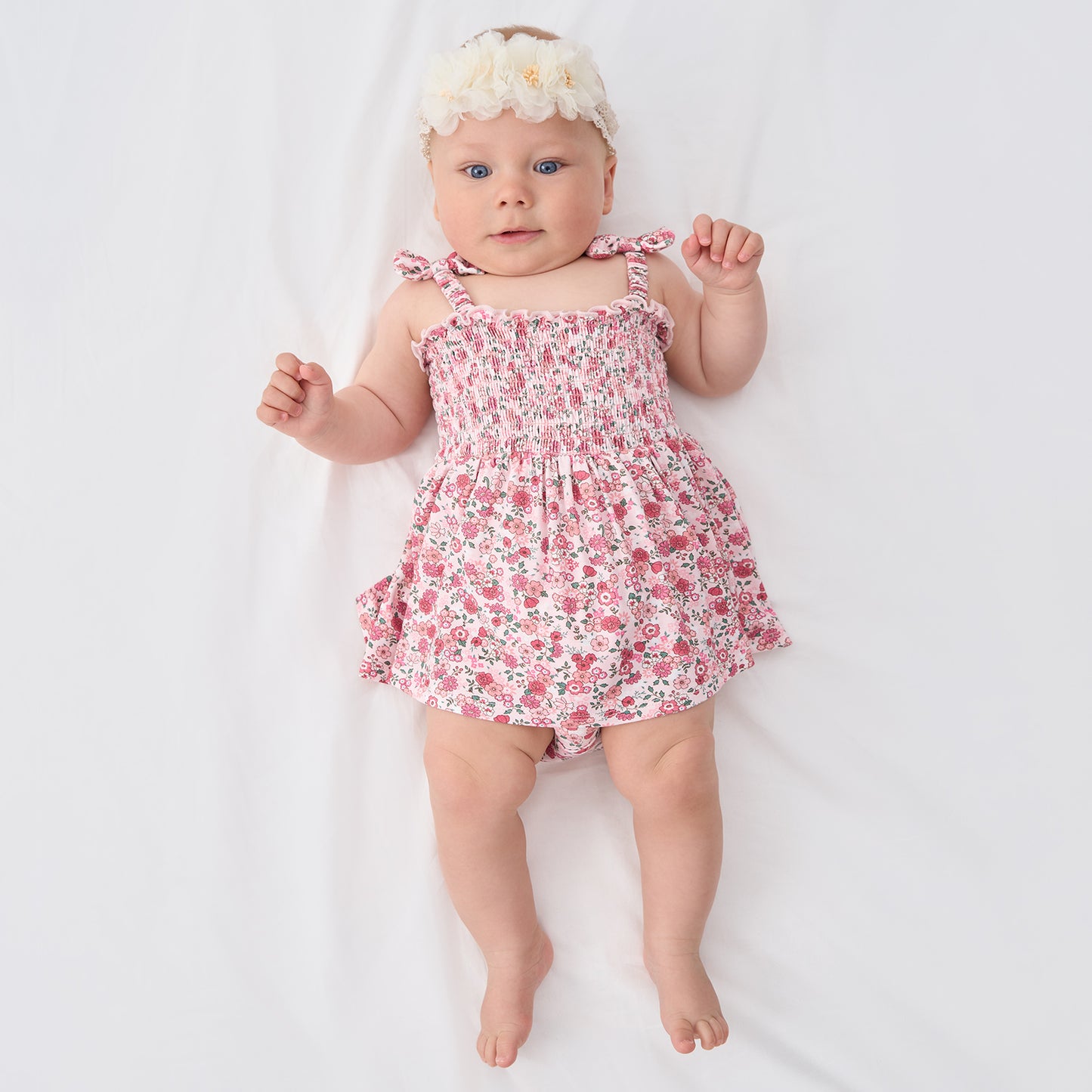 pureborn Baby GIrls Viscose from Bamboo Bodysuit Dress Ruffle Sleeve Romper Playwear Dresses 0-24M