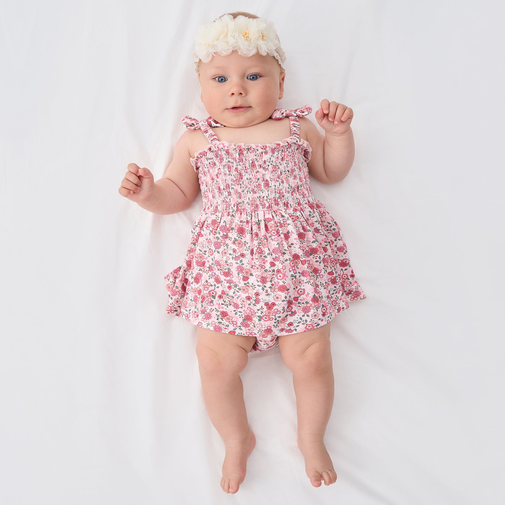 pureborn Baby GIrls Viscose from Bamboo Bodysuit Dress Ruffle Sleeve Romper Playwear Dresses 0-24M