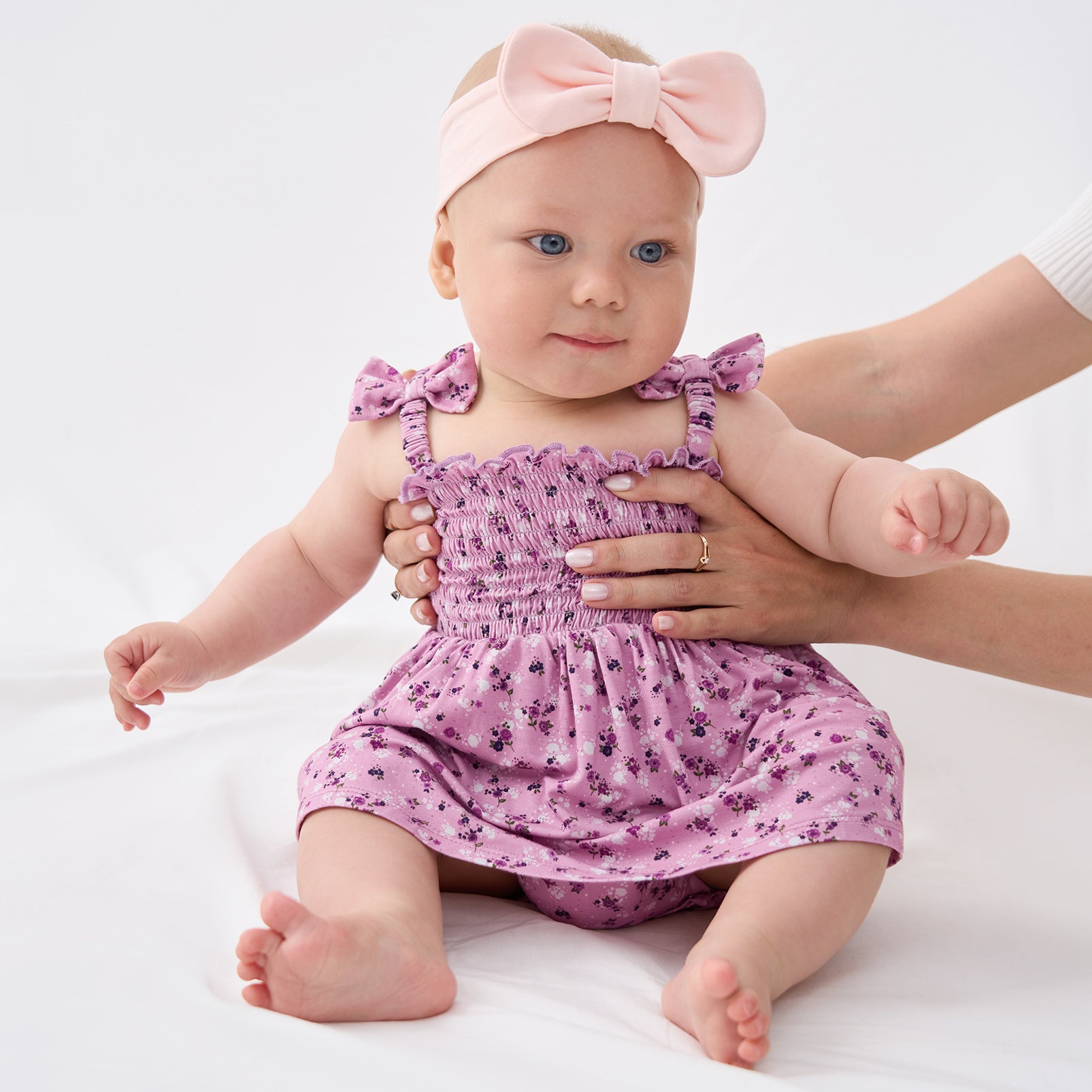 pureborn Baby GIrls Viscose from Bamboo Bodysuit Dress Ruffle Sleeve Romper Playwear Dresses 0-24M