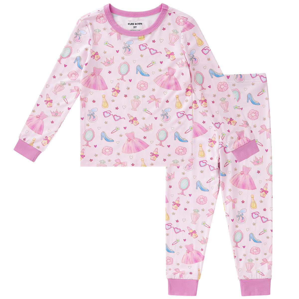 Viscose From Bamboo Pajamas for Girls Long Sleeve